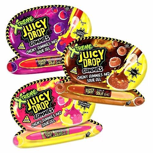 Juicy Drop Xtreme Chewy Gummies & Sour Gel